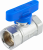 Кран шаровой FAR 3/4", ВР, син. бабочка, хром
